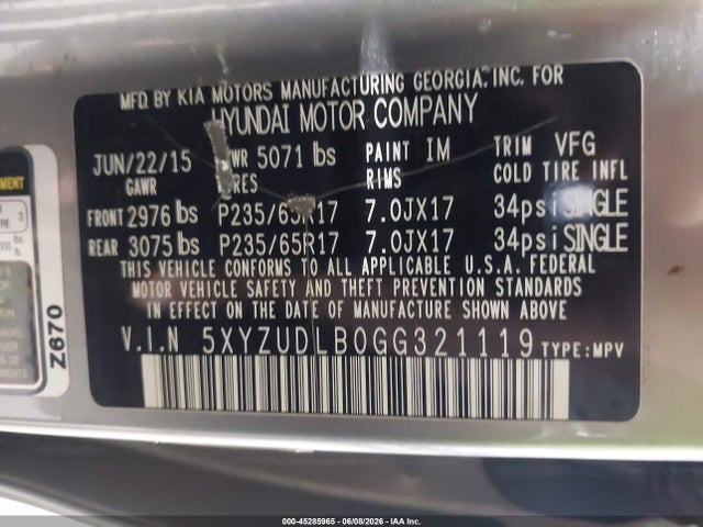 Hyundai SANTA FE 2.4l