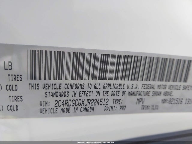Dodge Grand Caravan Sxt