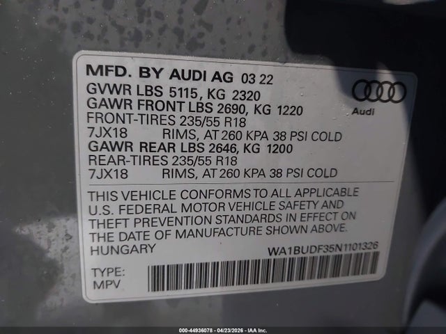 Audi Q3 Premium Plus 40 Tfsi Quattro Tiptronic
