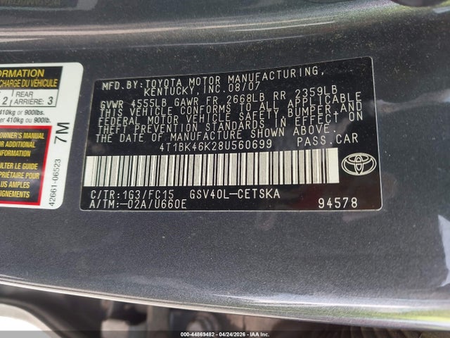 Toyota Camry Se V6