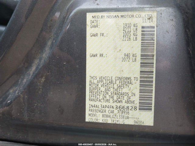 Nissan Altima 2.5 S