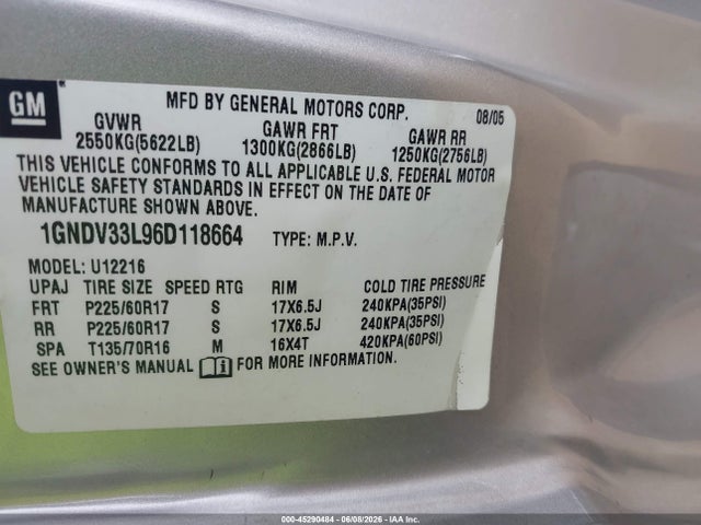 Chevrolet Uplander Lt