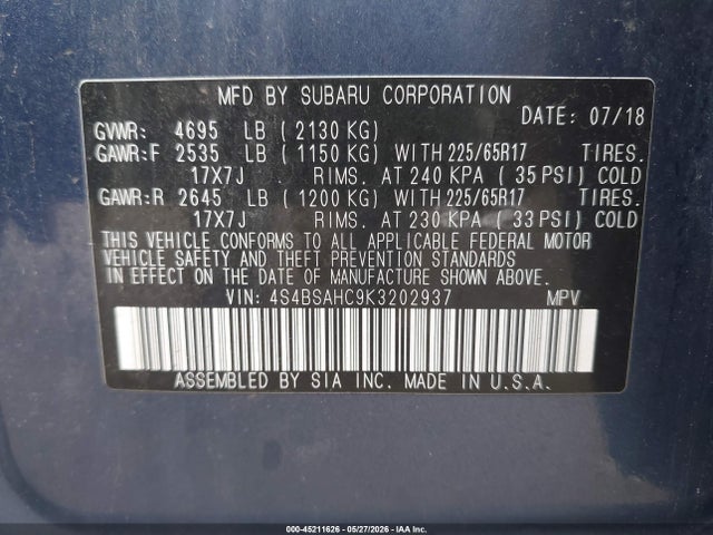 Subaru Outback 2.5i Premium