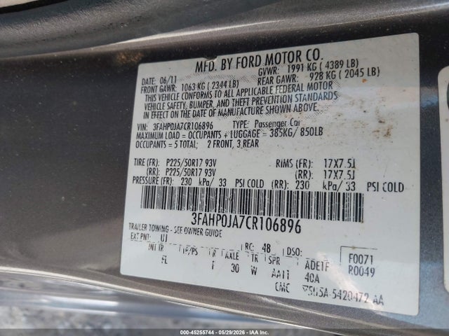 Ford Fusion Sel