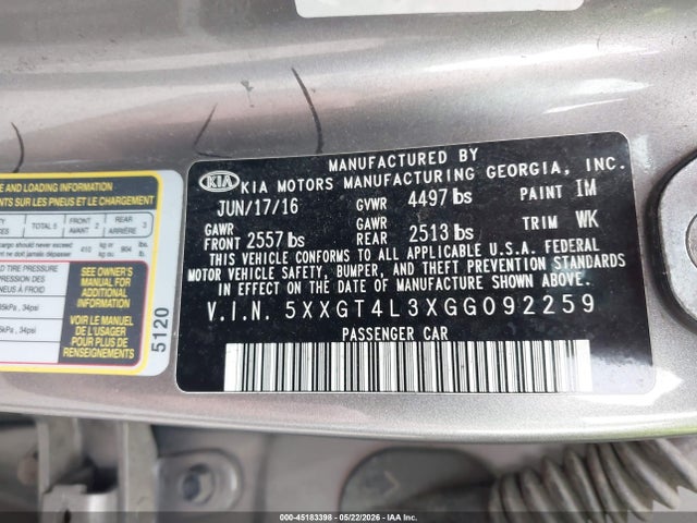 Kia Optima Lx