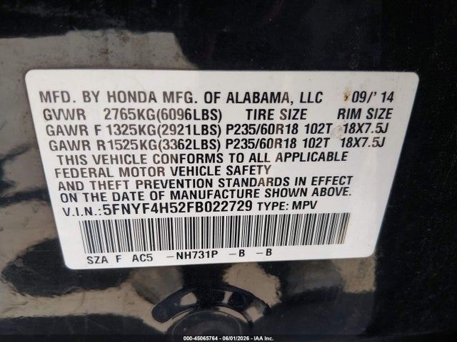 Honda Pilot Ex-l