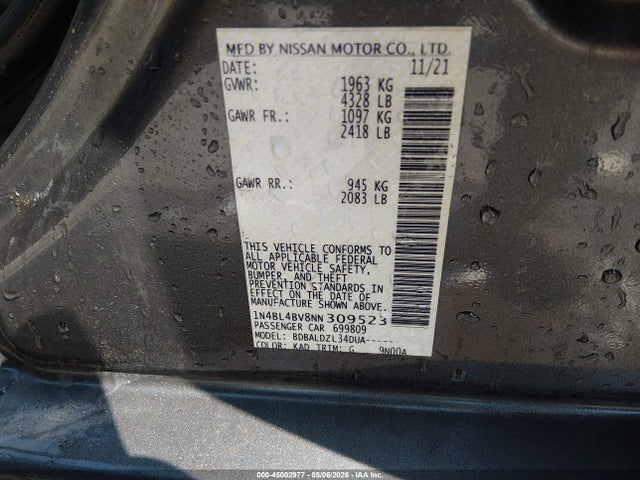 Nissan Altima S Fwd