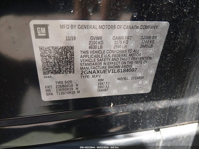 Chevrolet Equinox Awd Lt 1.5l Turbo