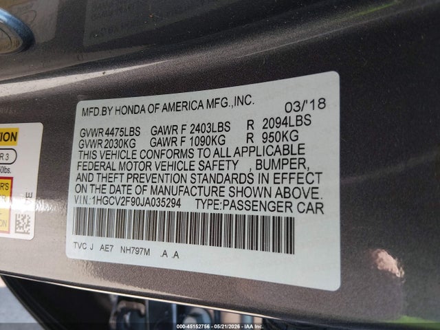 Honda Accord Touring 2.0t
