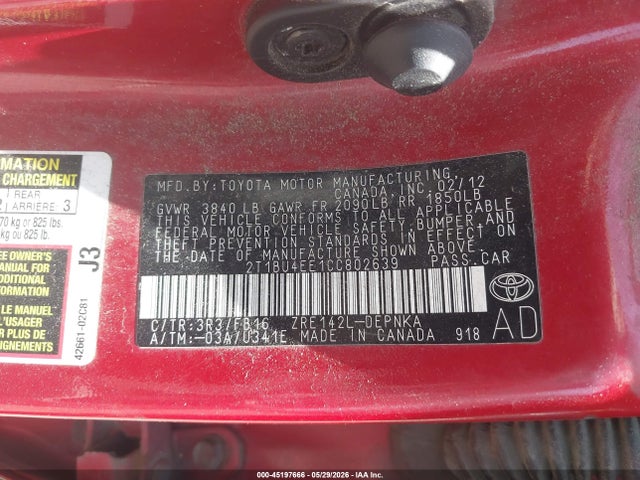 Toyota Corolla Le