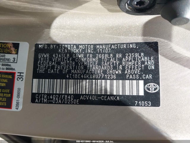 Toyota Camry Le