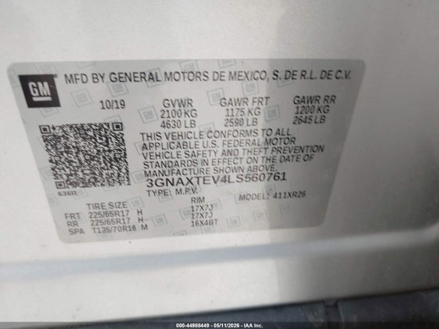 Chevrolet Equinox Awd 2fl