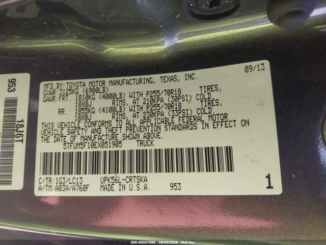 Toyota Tundra Sr 4.6l V8