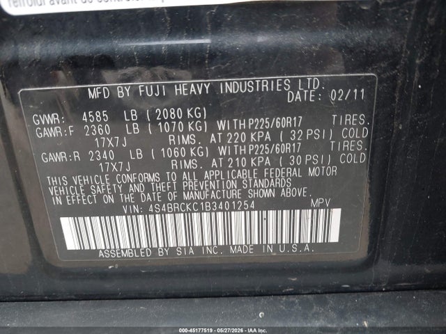 Subaru Outback 2.5i Limited