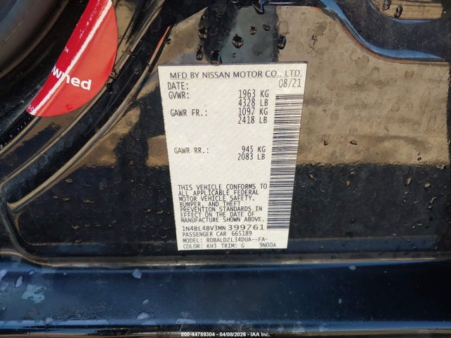Nissan Altima S Fwd