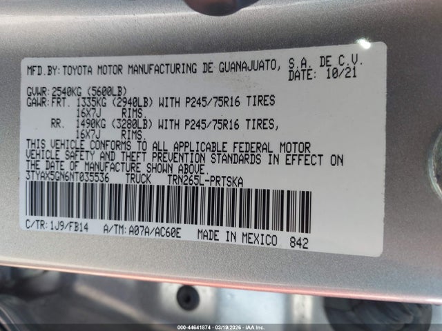 Toyota Tacoma Sr