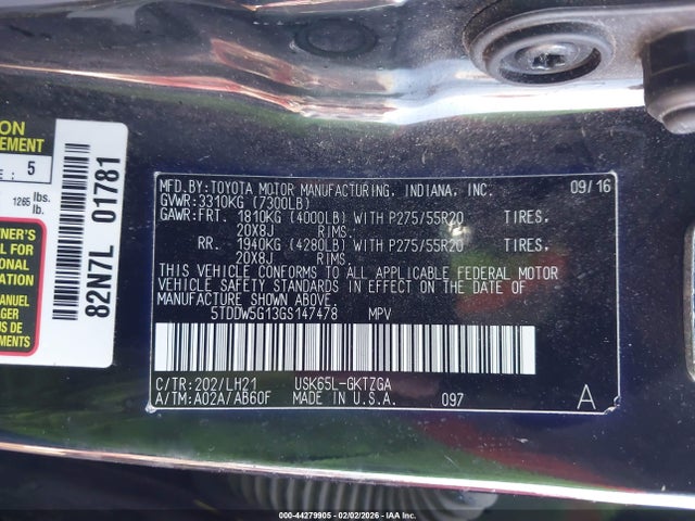 Toyota Sequoia Platinum 5.7l V8