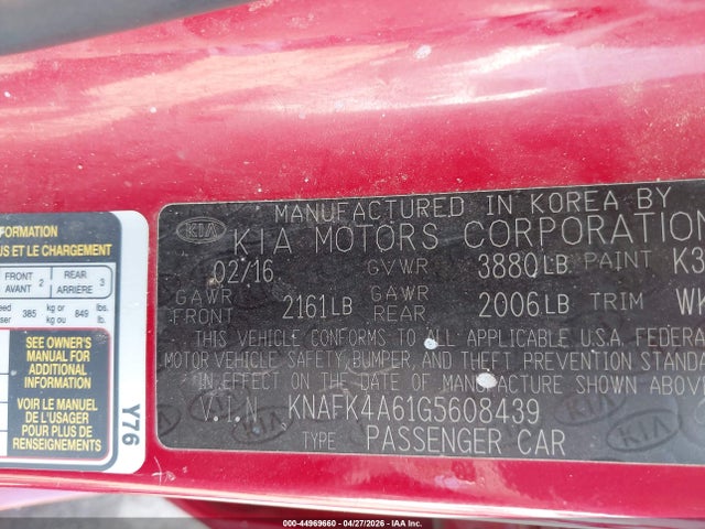 Kia Forte Lx