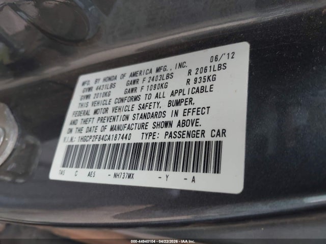 Honda Accord 2.4 Ex-l