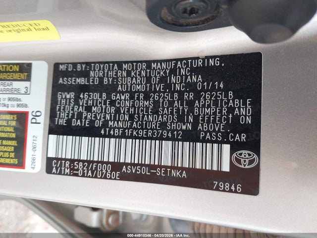 Toyota Camry Le