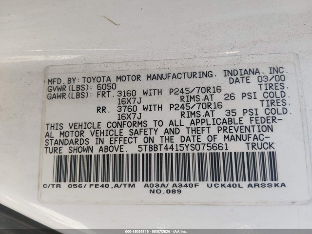 Toyota Tundra Sr5 V8