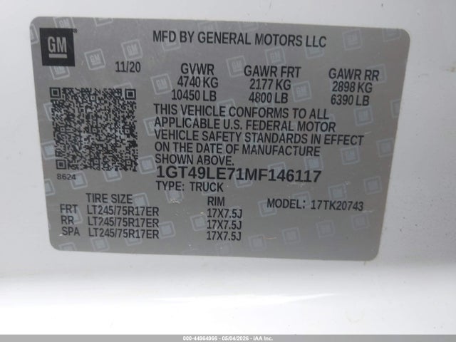 General Motors Sierra 2500HD 4wd  Standard Bed