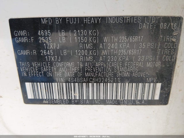 Subaru Outback 2.5i Premium