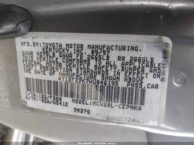 Toyota Camry Le V6