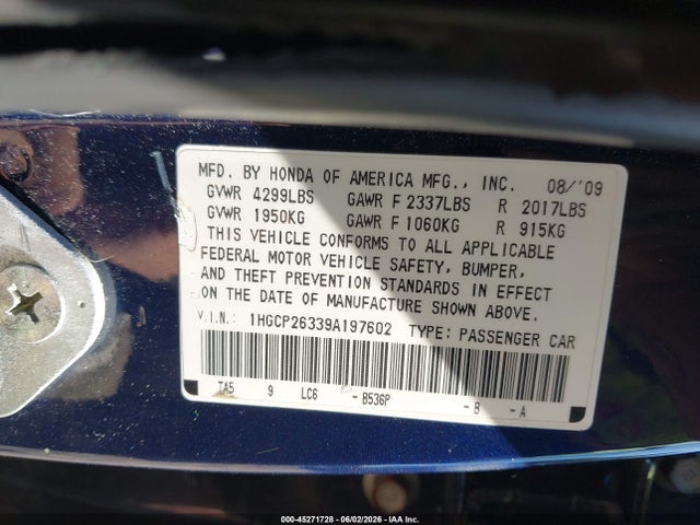 Honda Accord 2.4 Lx