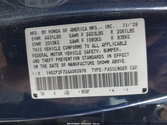 Honda Accord 2.4 Ex