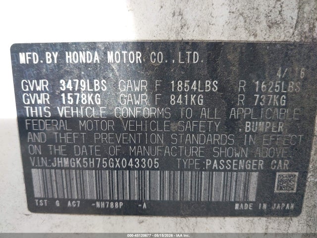 Honda Fit Ex