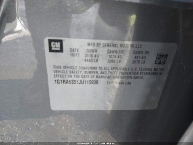 Chevrolet Volt Lt