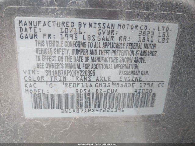 Nissan Sentra Sv