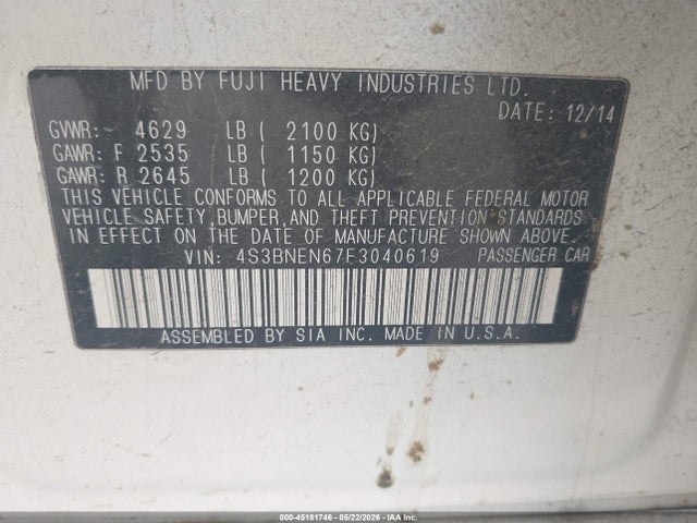 Subaru Legacy 3.6r Limited