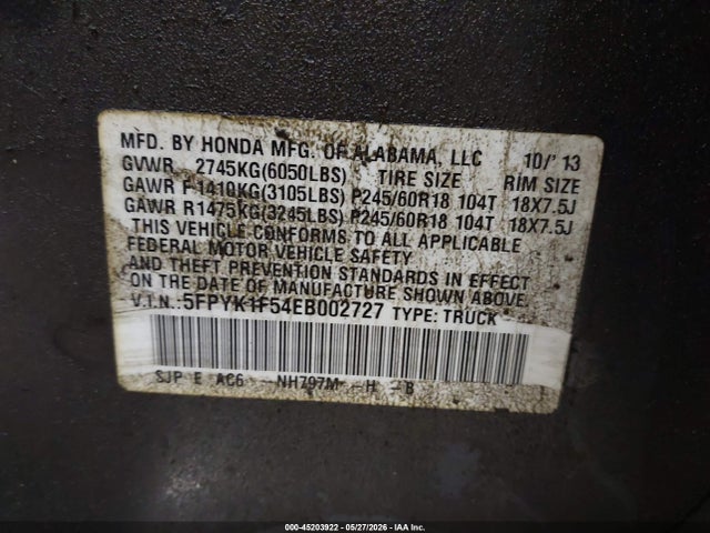 Honda Ridgeline Rtl