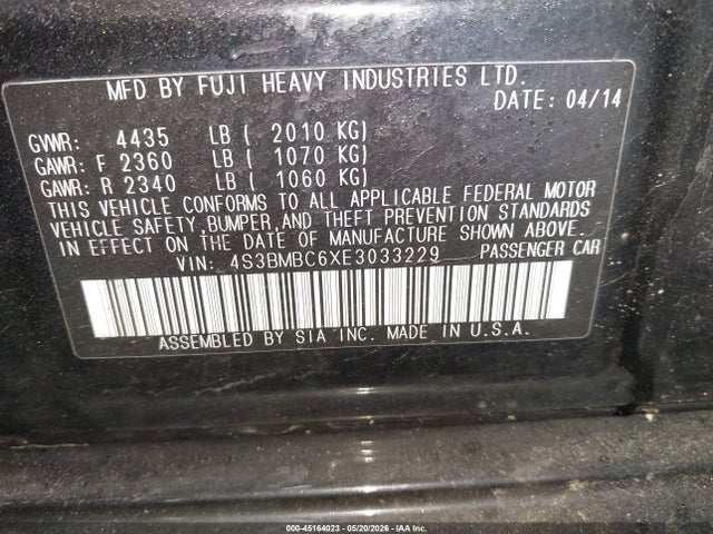 Subaru Legacy 2.5i Premium