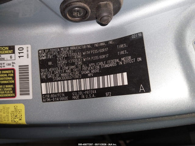 Toyota Sienna Le 8 Passenger