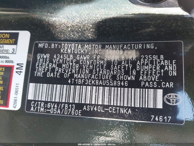 Toyota Camry Le