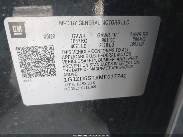 Chevrolet Malibu Fwd Lt
