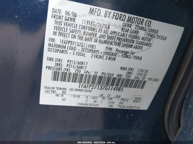 Ford Five Hundred Sel