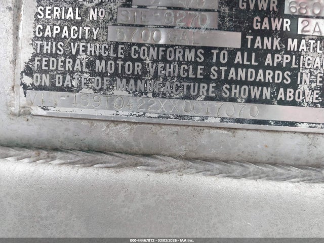 Stainless Tank & Equipme Tank Trailer