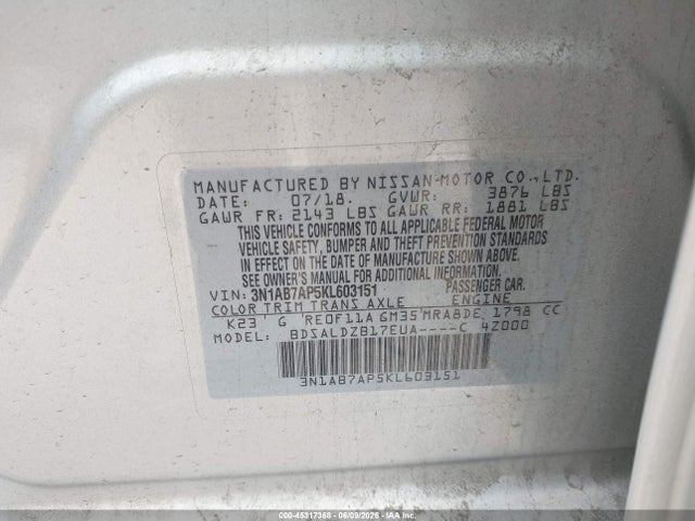 Nissan Sentra Sv
