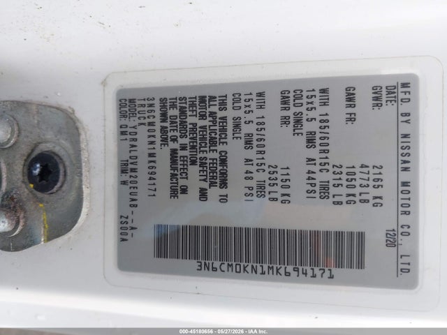 Nissan Nv S Xtronic Cvt