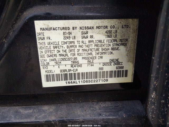 Nissan Altima 2.5 S