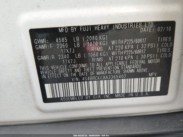 Subaru Outback 2.5i Limited