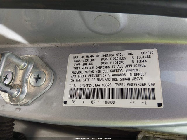 Honda Accord 2.4 Ex-l