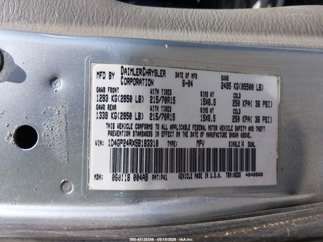 Dodge Grand Caravan Sxt