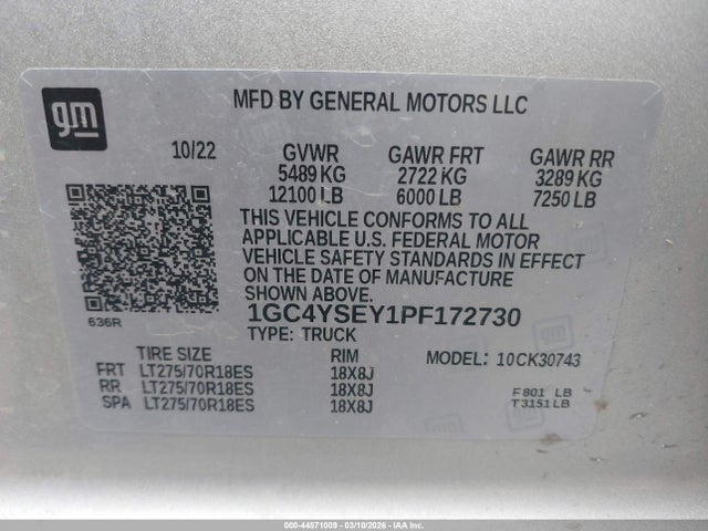 Chevrolet Silverado 3500 4wd  Standard Bed Wt