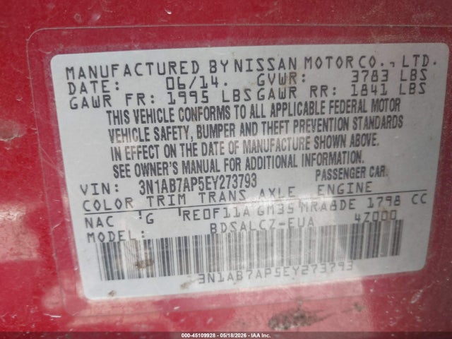 Nissan Sentra S