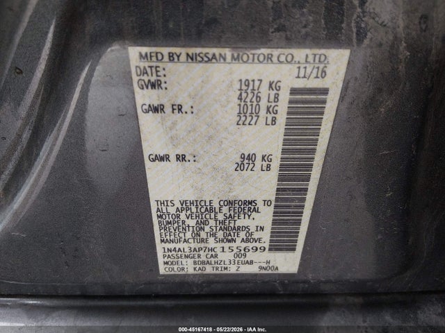 Nissan Altima 2.5 Sr